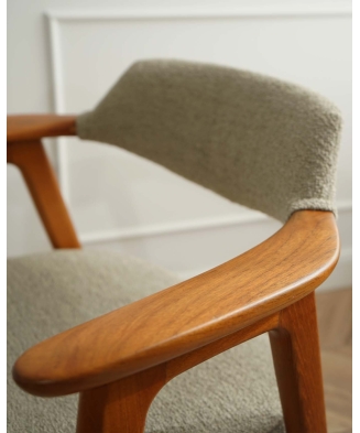 Set of 4 Teak Rare 'Model 42' dining chairs by Erik Kirkegaard for Høng Stolefabrik, Denmark,