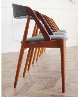 Set of 4 Model 31 Dining Chairs by Kai Kristiansen for Schou Andersen Møbelfabrik, Denmark 1950’s.