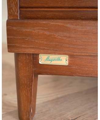 Vintage oak home office cabinet by Angarths, Denmark 1960s.