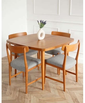 Teak Dining table and set...
