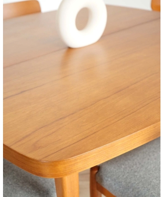 Teak Dining table and set of 4 chairs by Skaraborgs Möbelindustri Tibro, Sweden 1960s
