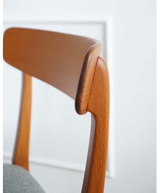 Teak Dining table and set of 4 chairs by Skaraborgs Möbelindustri Tibro, Sweden 1960s