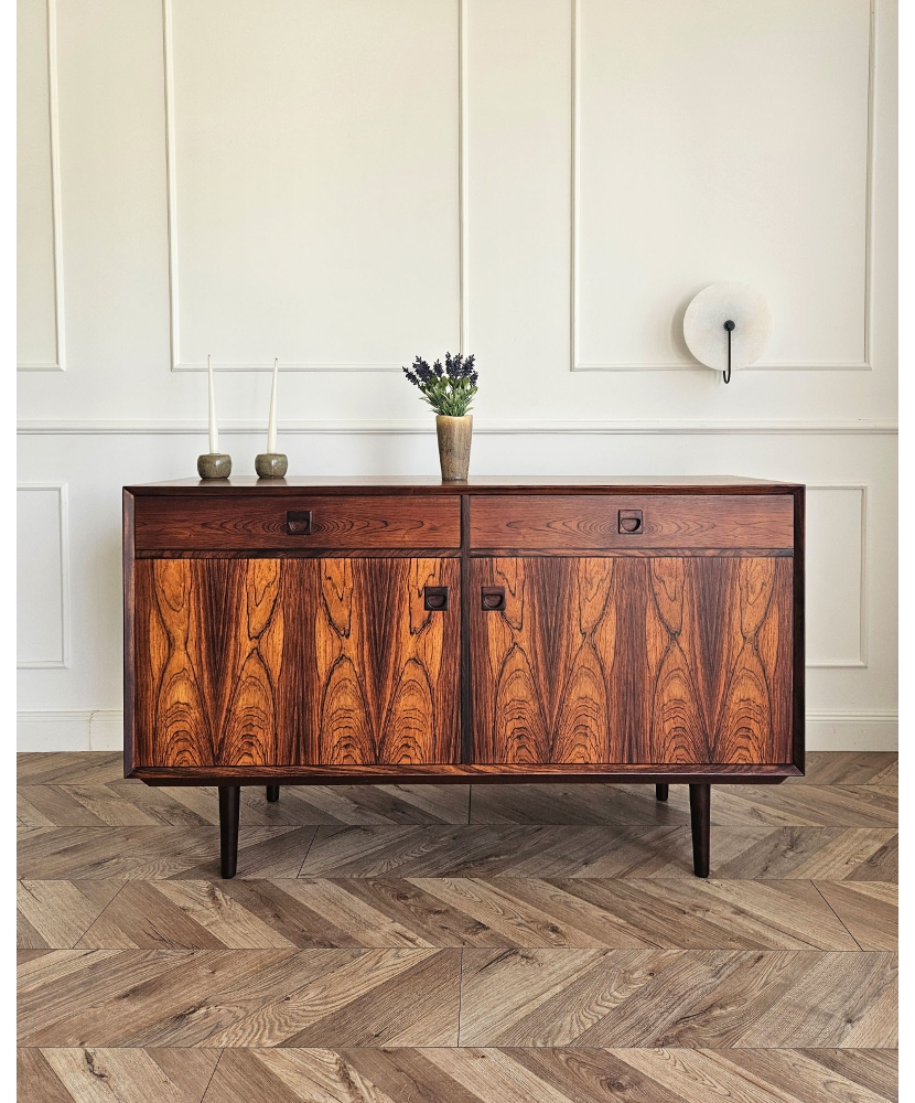 Small Rosewood Sideboard by Erik Brouer for Brouer Møbelfabrik, Denmark, 1960s