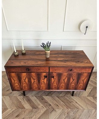 Small Rosewood Sideboard by Erik Brouer for Brouer Møbelfabrik, Denmark, 1960s