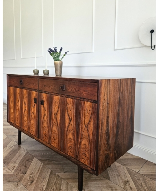 Small Rosewood Sideboard by Erik Brouer for Brouer Møbelfabrik, Denmark, 1960s