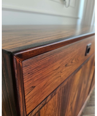 Small Rosewood Sideboard by Erik Brouer for Brouer Møbelfabrik, Denmark, 1960s