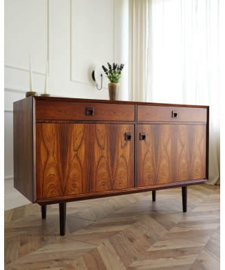 Small Rosewood Sideboard by Erik Brouer for Brouer Møbelfabrik, Denmark, 1960s