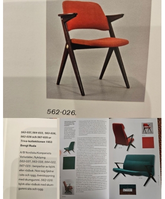 Swedish “Triva” Armchair by Bengt Ruda for Nordiska Kompaniet, 1953